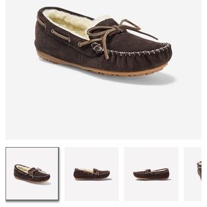 Eddie Bauer Women’s Shearling Moccasin Slippers